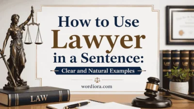 How to Use Lawyer in a Sentence: Clear and Natural Examples