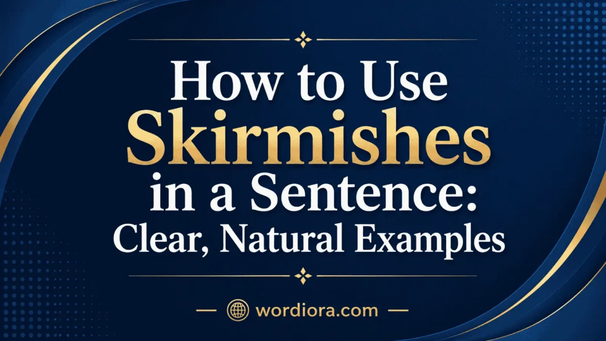 How to Use Skirmishes in a Sentence: Clear, Natural Examples