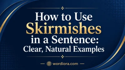 How to Use Skirmishes in a Sentence: Clear, Natural Examples