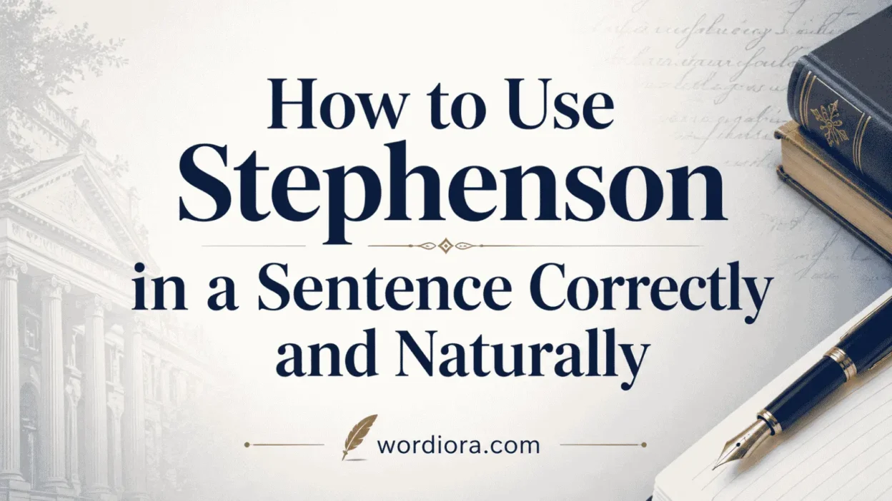  How to Use Stephenson in a Sentence Correctly and Naturally