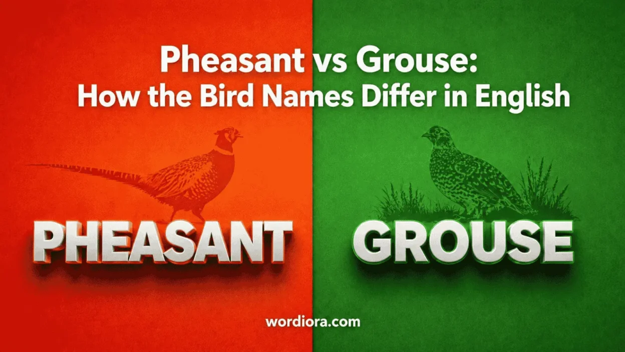 Pheasant vs Grouse: How the Bird Names Differ in English