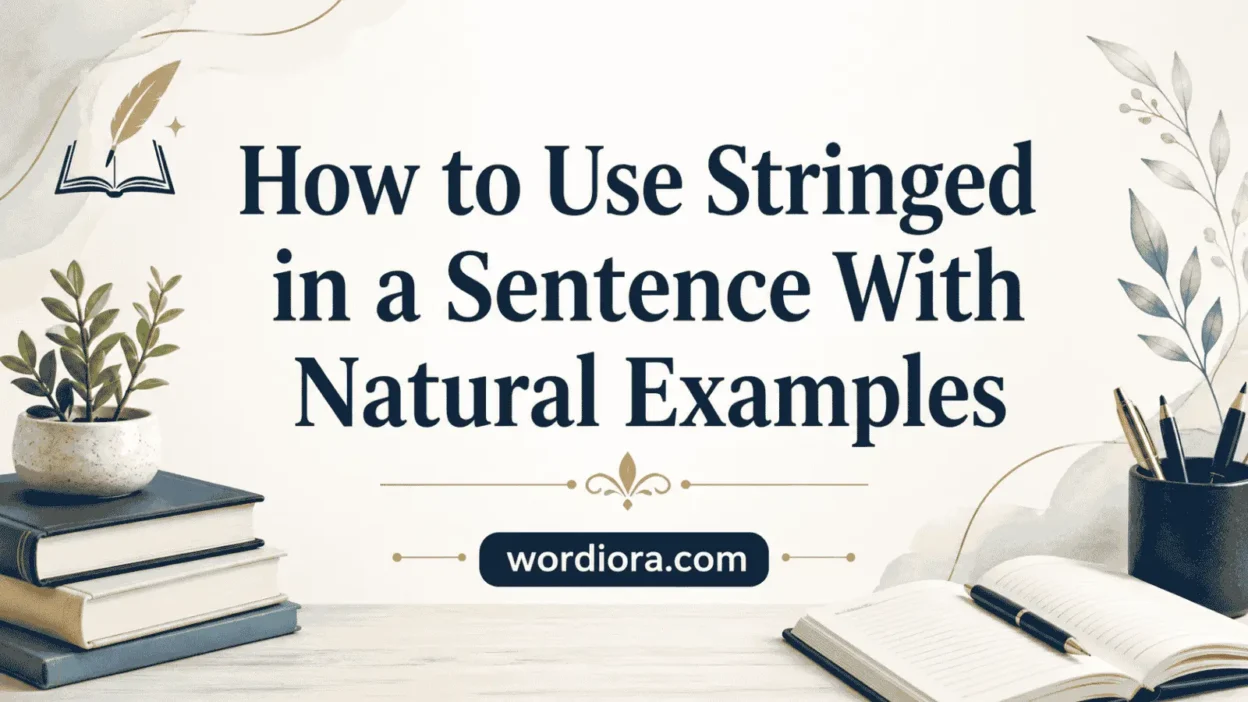 How to Use Stringed in a Sentence With Natural Examples