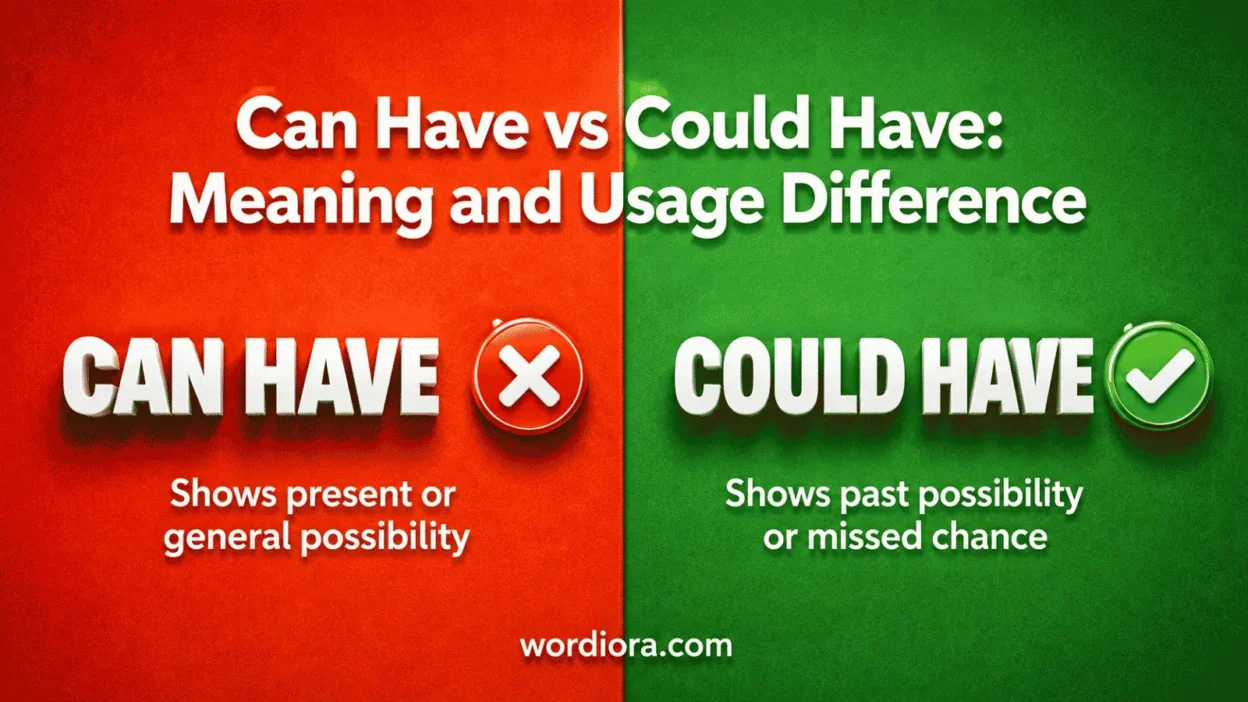 Can Have vs Could Have: Meaning and Usage Difference
