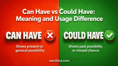 Can Have vs Could Have: Meaning and Usage Difference