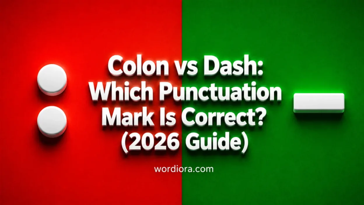 Colon vs Dash: Which Punctuation Mark Is Correct? (2026 Guide)
