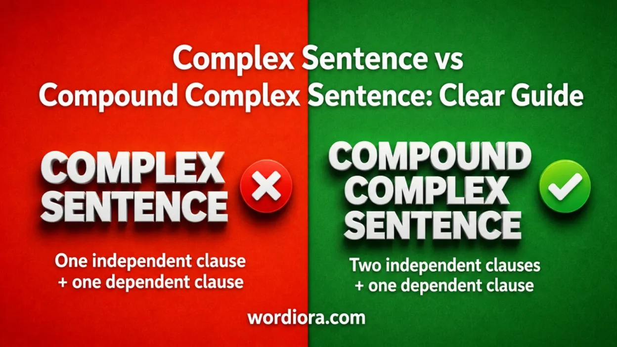 Complex Sentence vs Compound Complex Sentence: Clear Guide