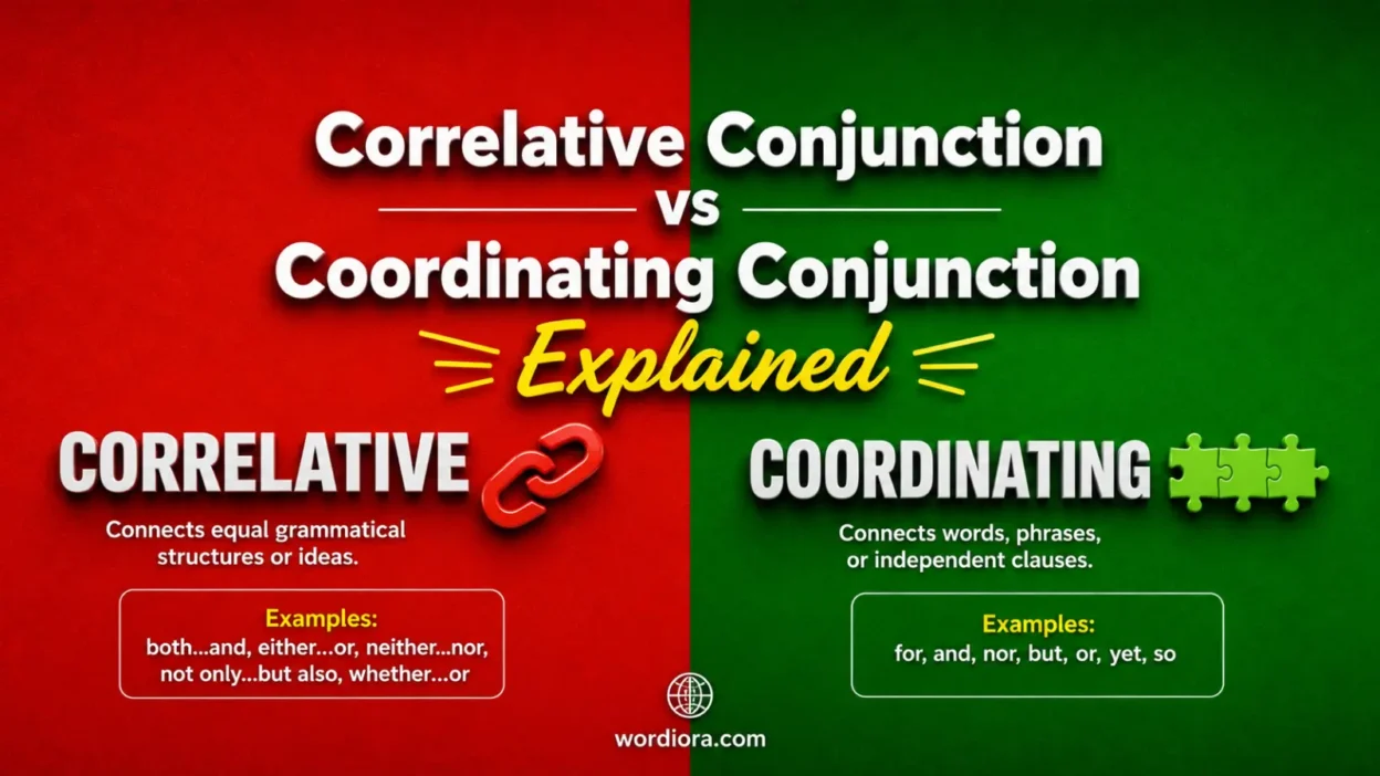 Correlative Conjunction vs Coordinating Conjunction Explained
