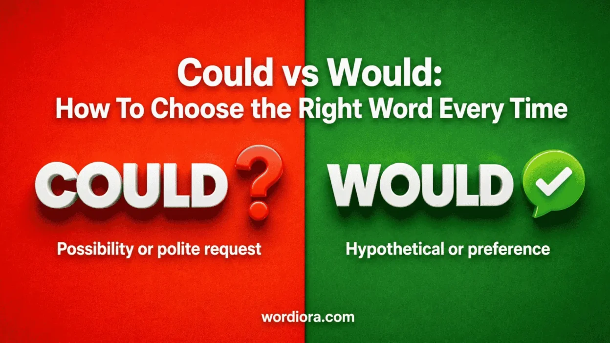 Could vs Would: How To Choose the Right Word Every Time