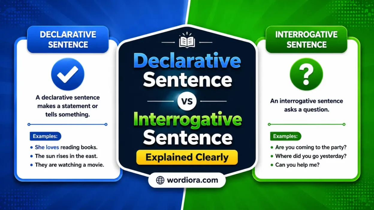 Declarative Sentence vs Interrogative Sentence Explained Clearly