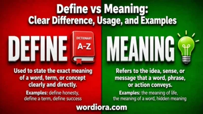 Define vs Meaning: Clear Difference, Usage, and Examples