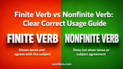 Finite Verb vs Nonfinite Verb: Clear Correct Usage Guide