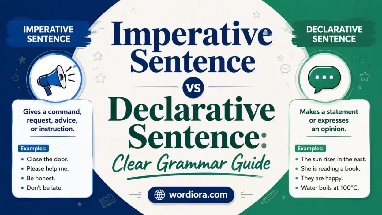 Imperative Sentence vs Declarative Sentence: Clear Grammar Guide