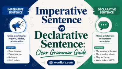 Imperative Sentence vs Declarative Sentence: Clear Grammar Guide