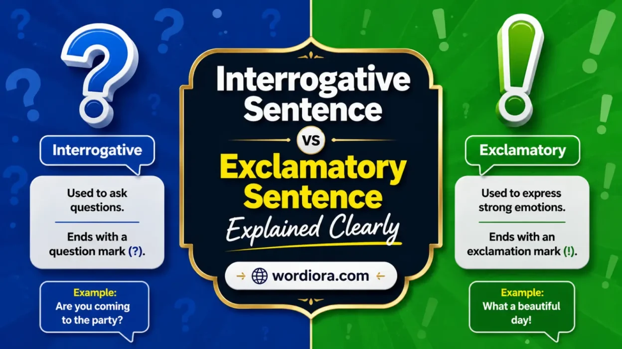 Interrogative Sentence vs Exclamatory Sentence Explained Clearly