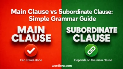 Main Clause vs Subordinate Clause: Simple Grammar Guide