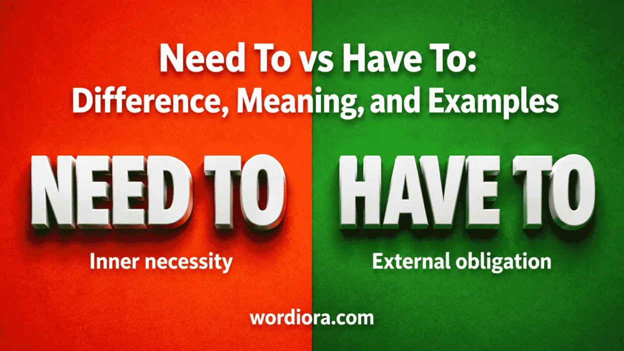 Need To vs Have To: Difference, Meaning, and Examples