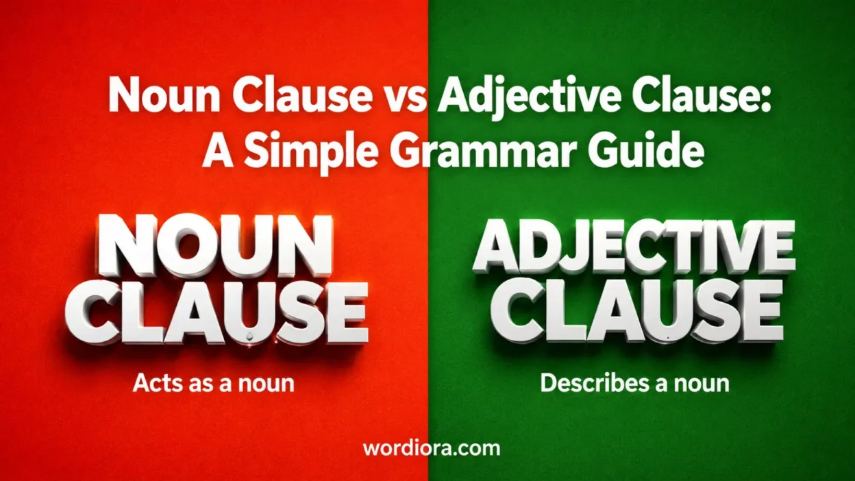 Noun Clause vs Adjective Clause: A Simple Grammar Guide