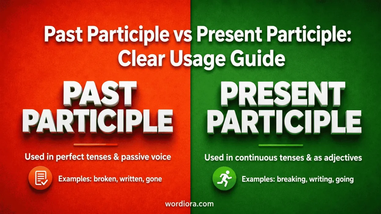 Past Participle vs Present Participle: Clear Usage Guide