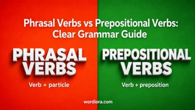 Phrasal Verbs vs Prepositional Verbs: Clear Grammar Guide