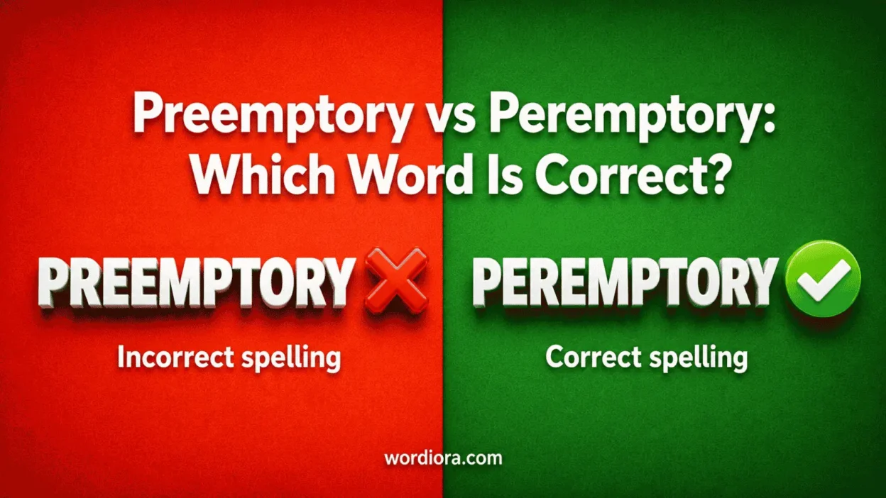 Preemptory vs Peremptory: Which Word Is Correct?