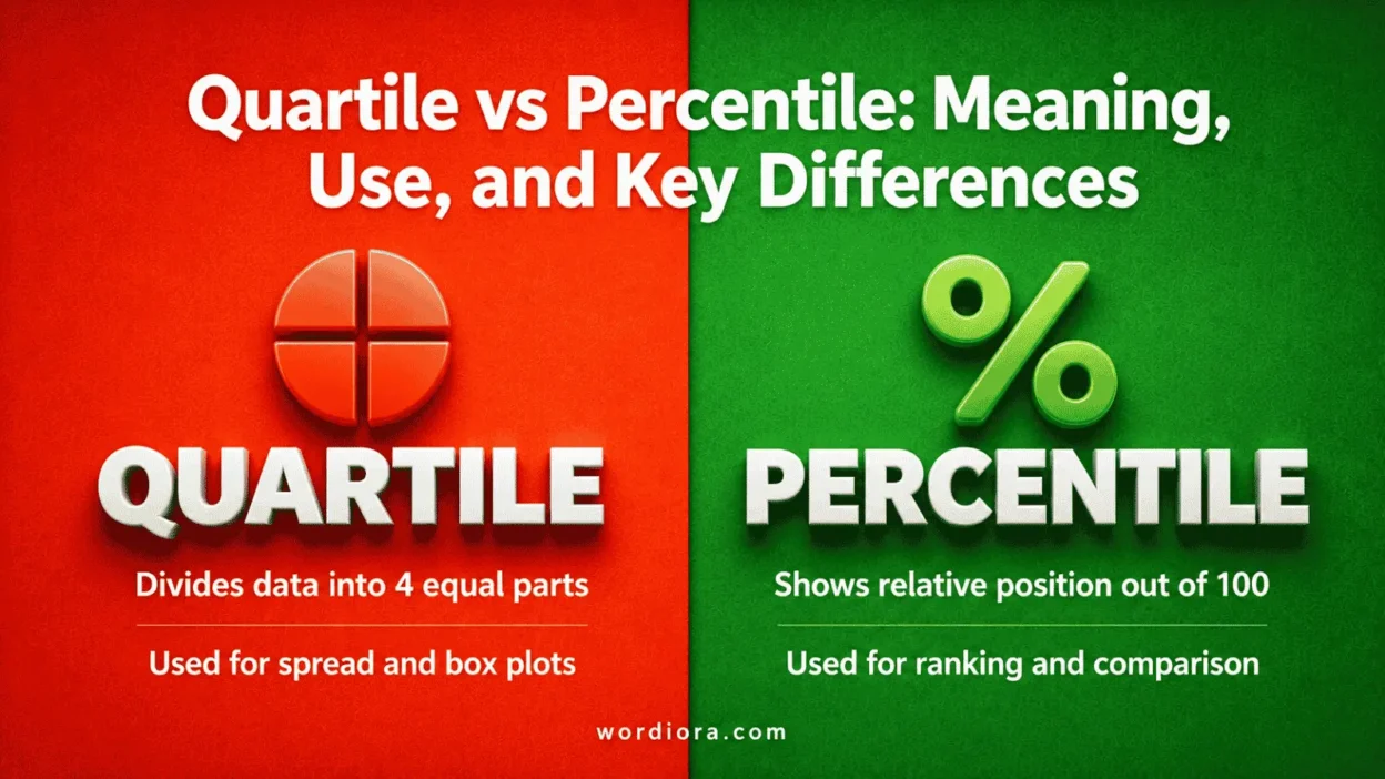 Quartile vs Percentile: Meaning, Use, and Key Differences