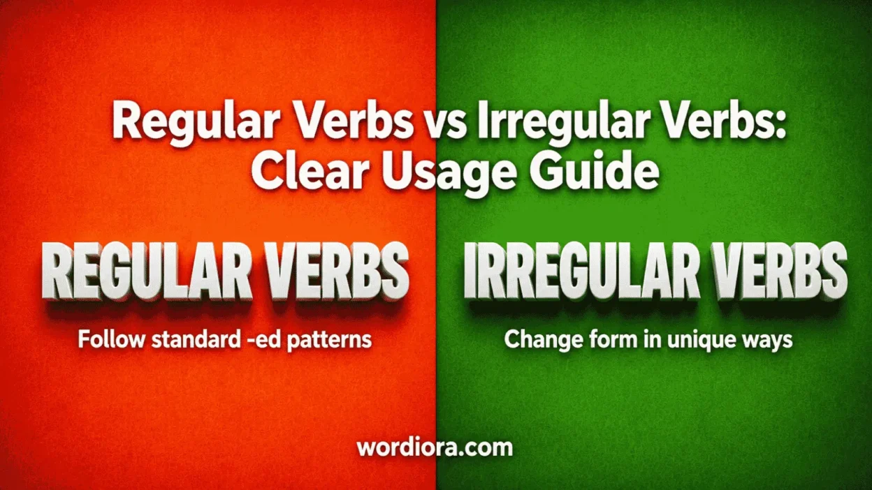Regular Verbs vs Irregular Verbs: Clear Usage Guide