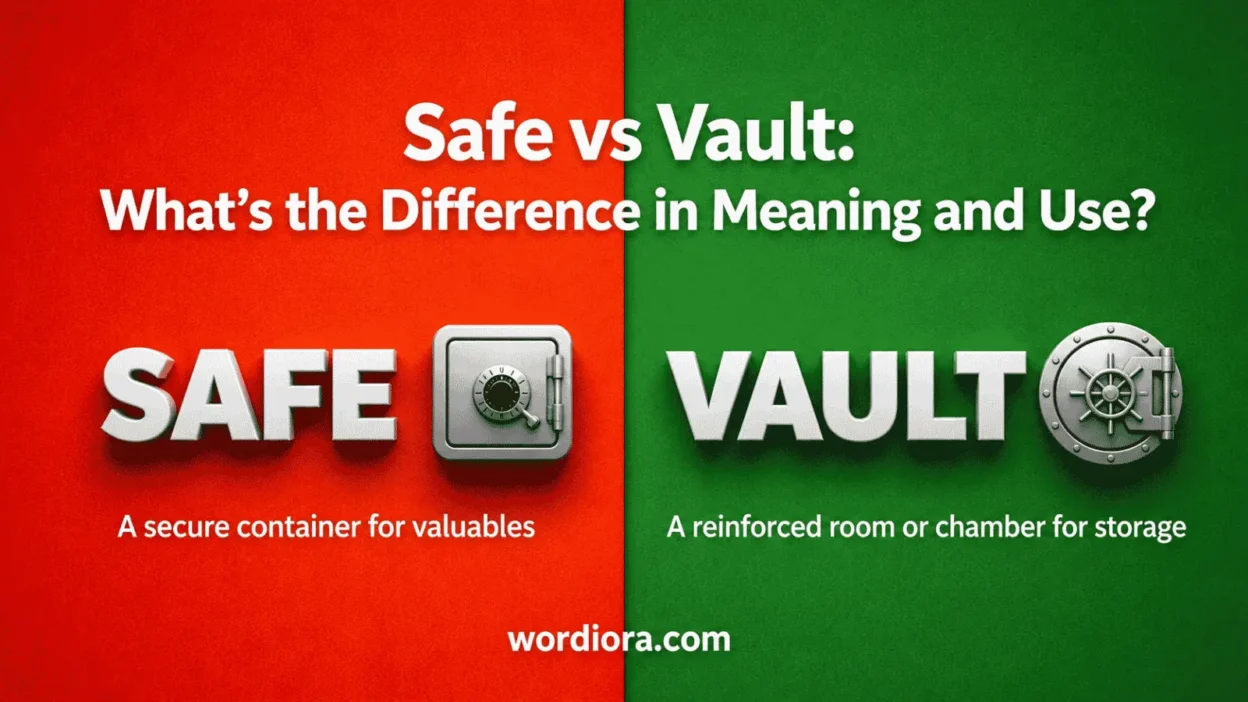 Safe vs Vault: What's the Difference in Meaning and Use?