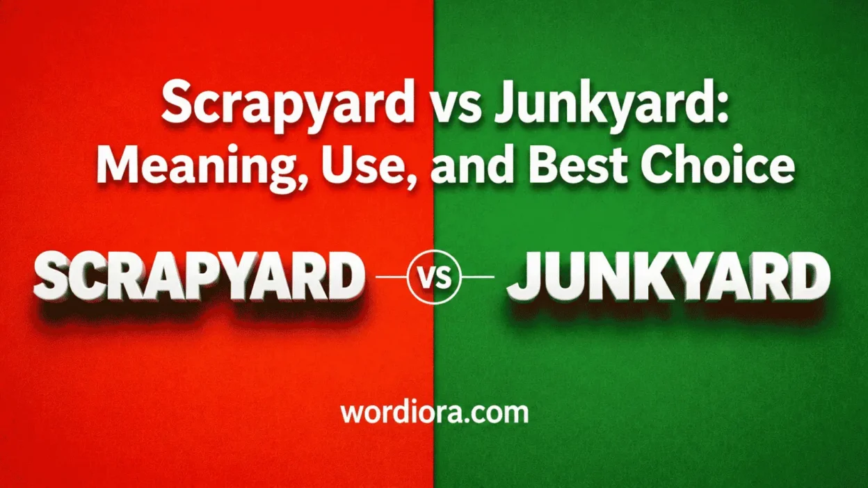 Scrapyard vs Junkyard: Meaning, Use, and Best Choice