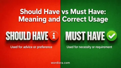Should Have vs Must Have: Meaning and Correct Usage