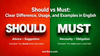 Should vs Must: Clear Difference, Usage, and Examples in English