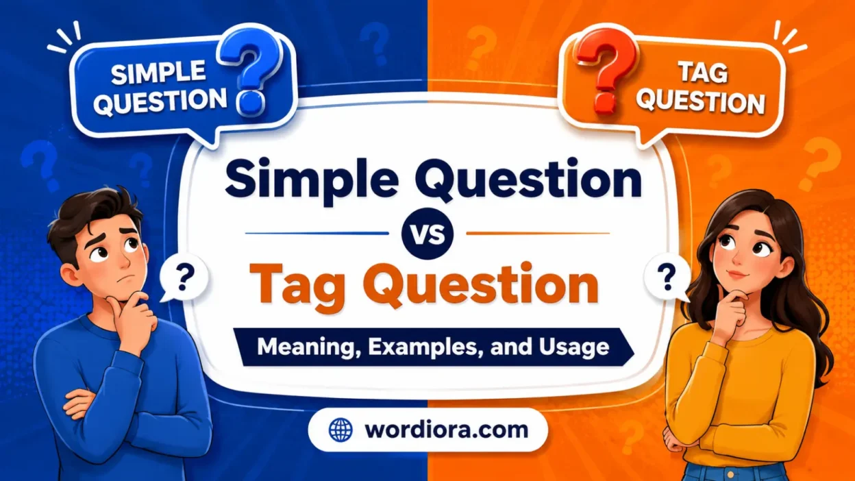 Simple Question vs Tag Question: Meaning, Examples, and Usage