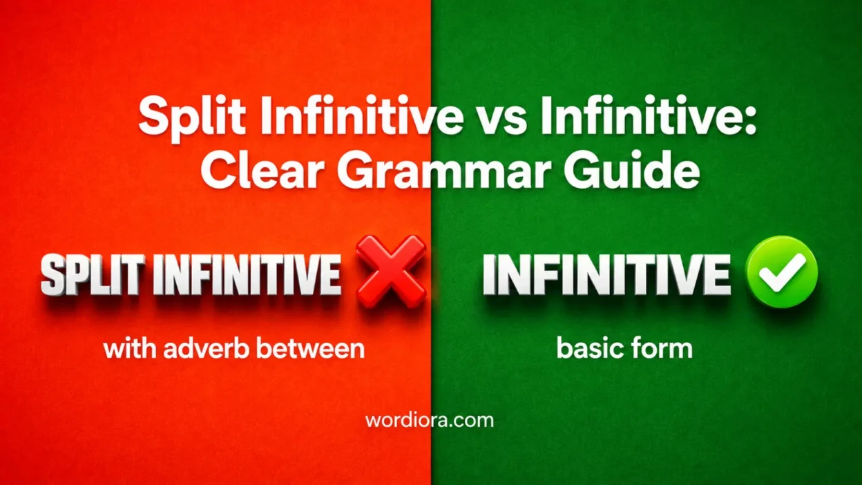 Split Infinitive vs Infinitive: Clear Grammar Guide