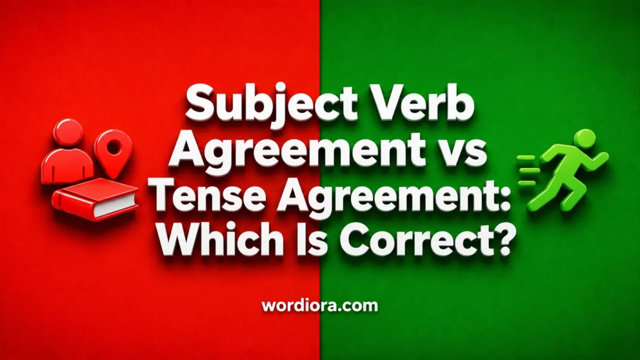 Subject Verb Agreement vs Tense Agreement: Which Is Correct?