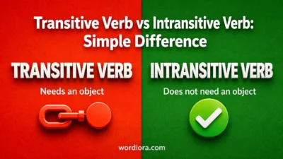 Transitive Verb vs Intransitive Verb: Simple Difference