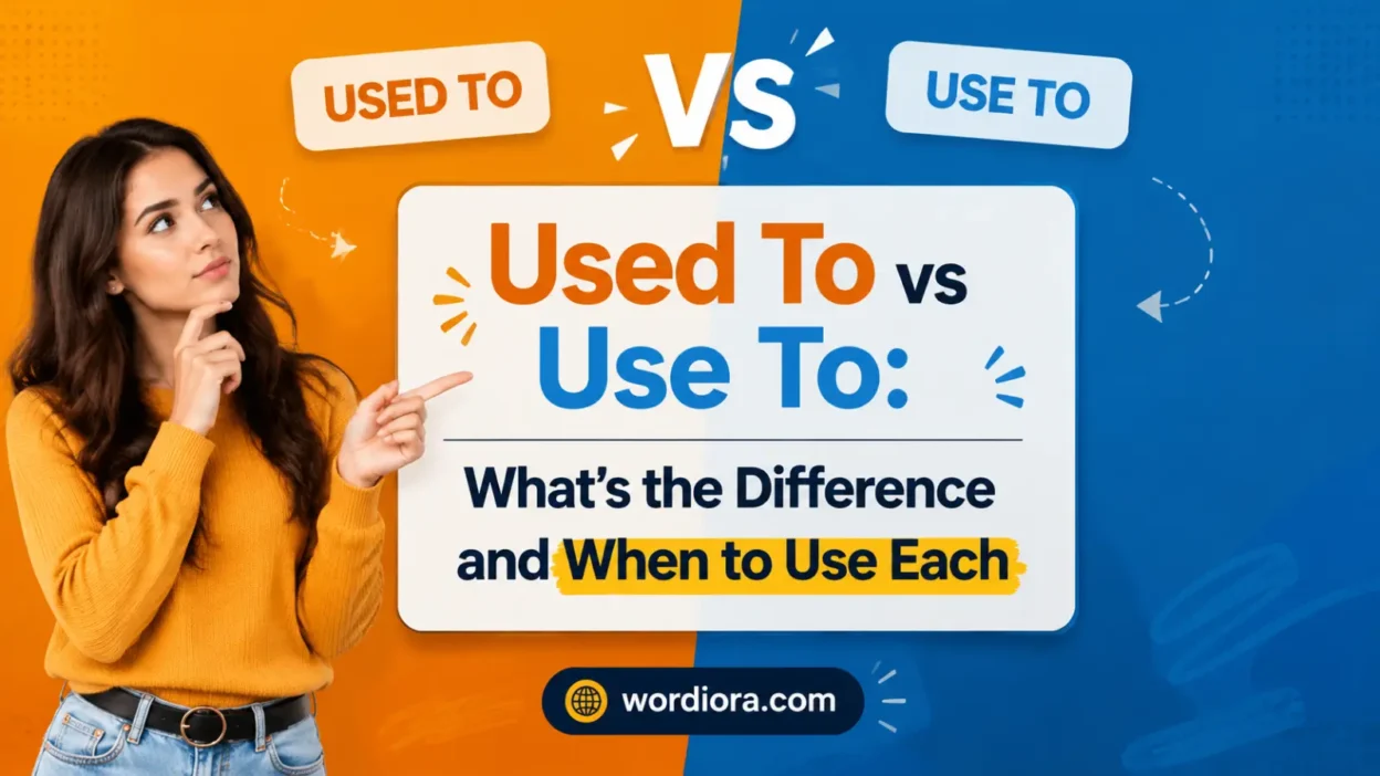 Used To vs Use To: What’s the Difference and When to Use Each