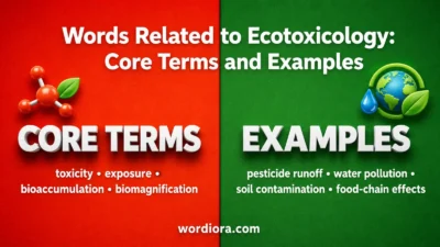 Words Related to Ecotoxicology: Core Terms and Examples