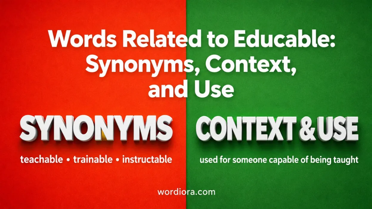 Words Related to Educable: Synonyms, Context, and Use
