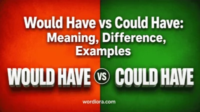 Would Have vs Could Have: Meaning, Difference, Examples