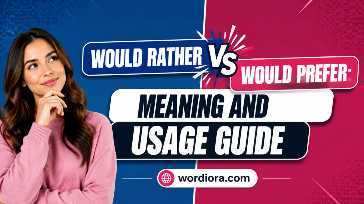 Would Rather Vs Would Prefer: Meaning And Usage Guide