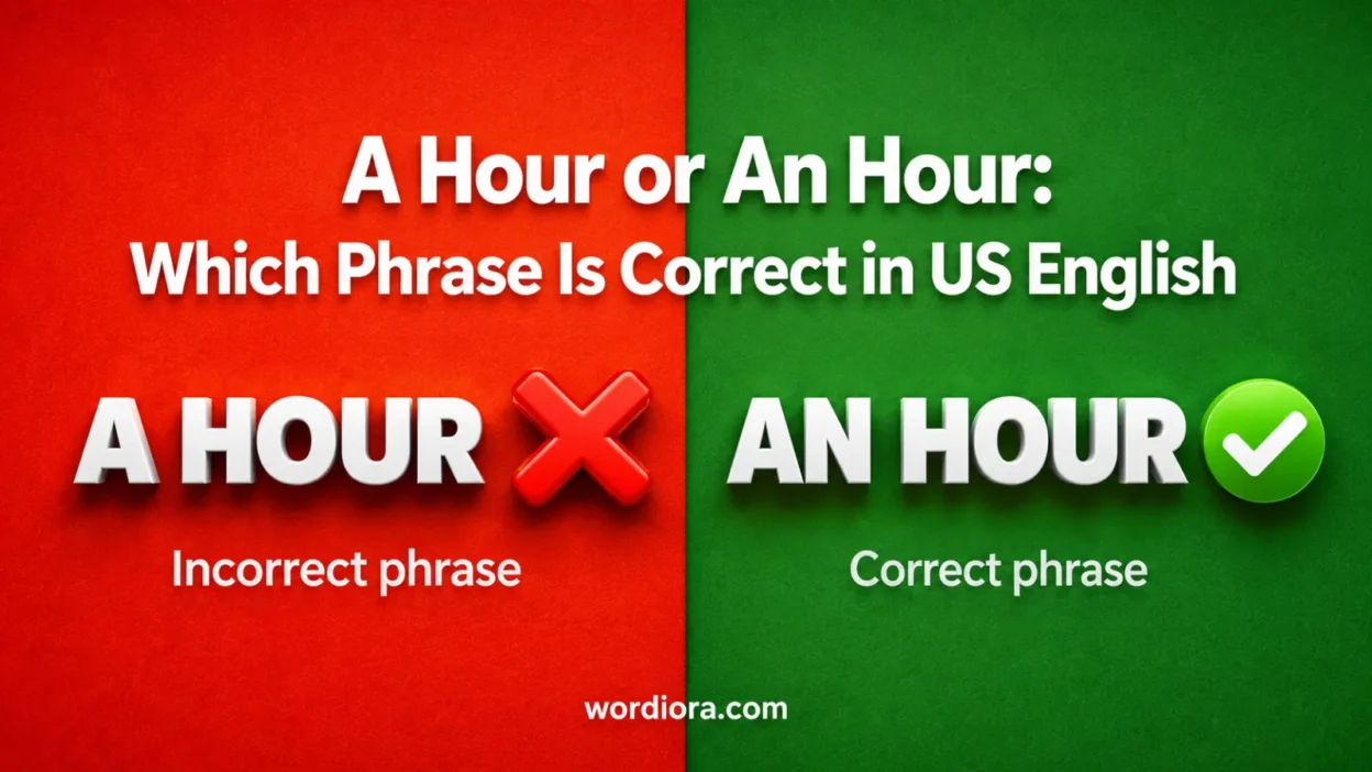 A Hour or An Hour: Which Phrase Is Correct in US English