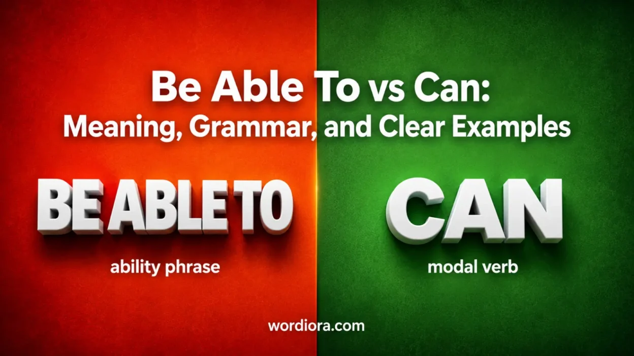 Be Able To vs Can: Meaning, Grammar, and Clear Examples