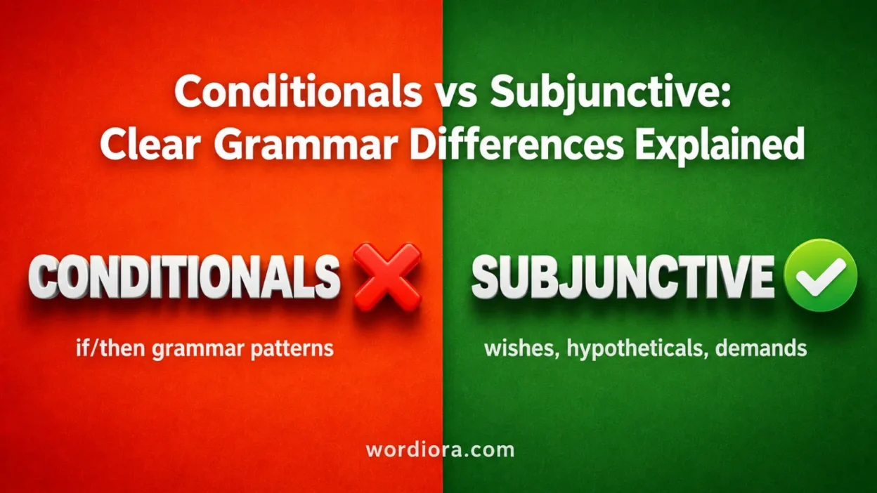 Conditionals vs Subjunctive: Clear Grammar Differences Explained