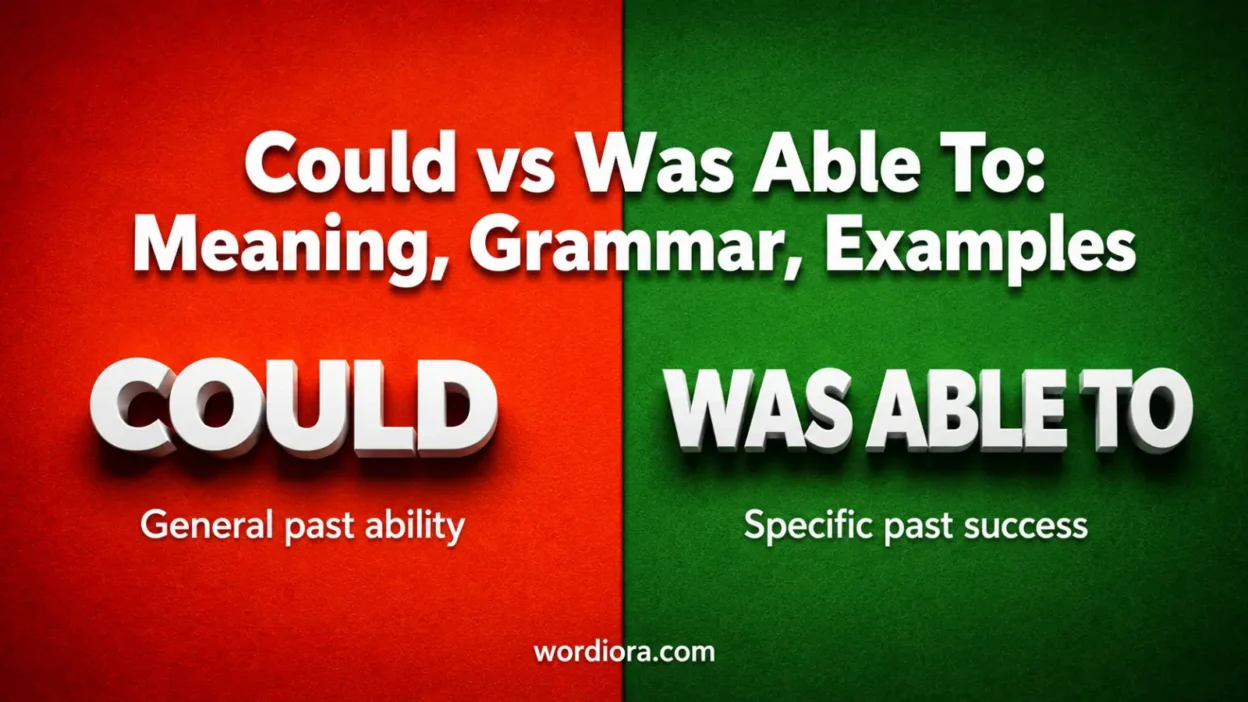 Could vs Was Able To: Meaning, Grammar, Examples