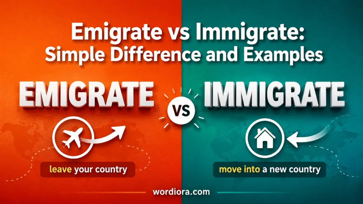 Emigrate vs Immigrate: Simple Difference and Examples