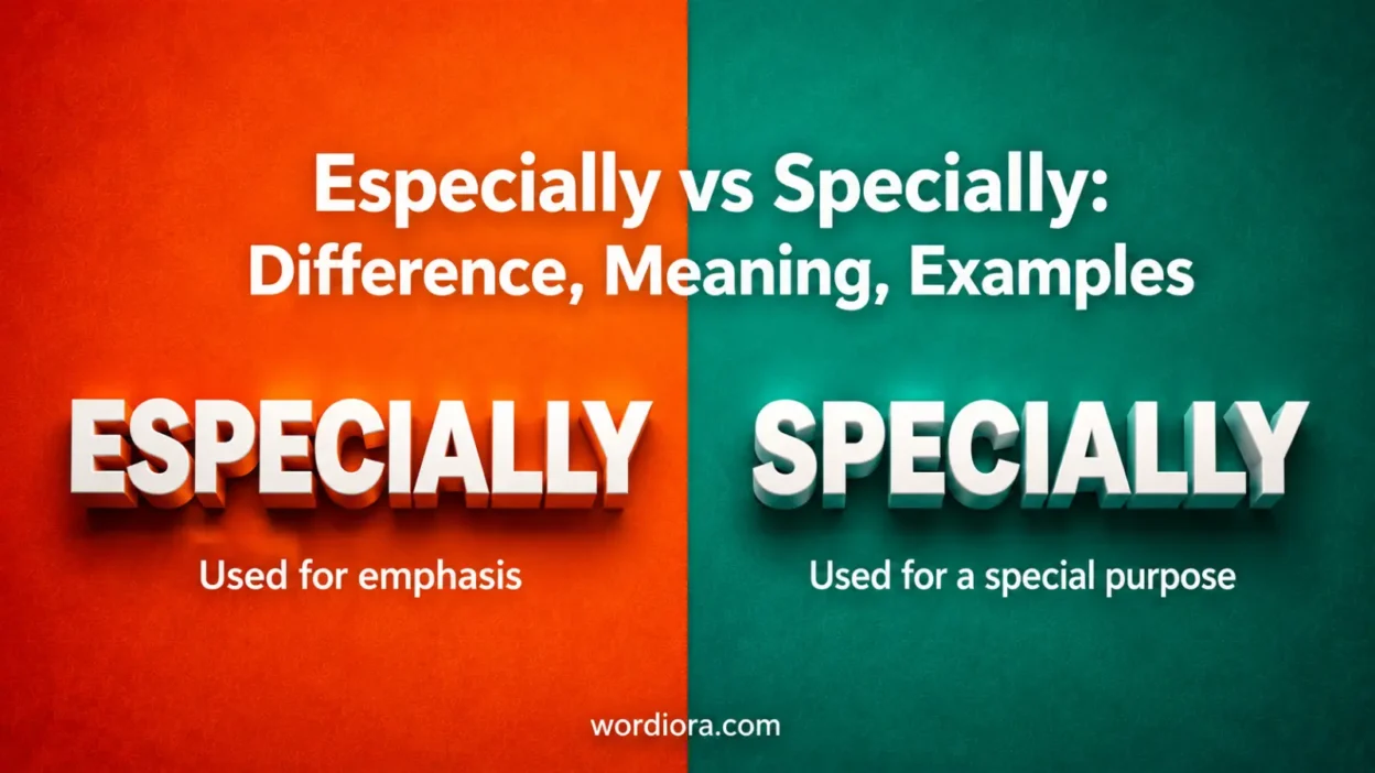 Especially vs Specially: Difference, Meaning, Examples