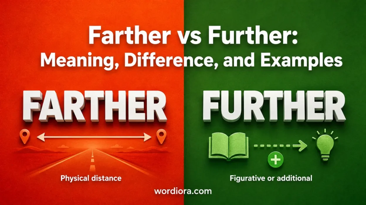 Farther vs Further: Meaning, Difference, and Examples