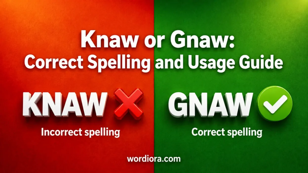 Knaw or Gnaw: Correct Spelling and Usage Guide