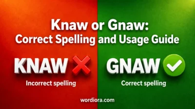 Knaw or Gnaw: Correct Spelling and Usage Guide