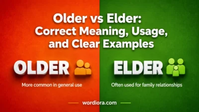 Older vs Elder: Correct Meaning, Usage, and Clear Examples
