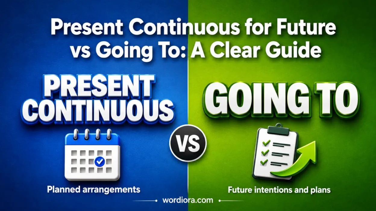 Present Continuous for Future vs Going To: A Clear Guide